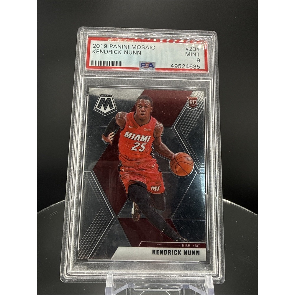 2019-20 Panini Mosaic Kendrick Nunn RC Rookie #234 PSA 9 MINT HEAT‎